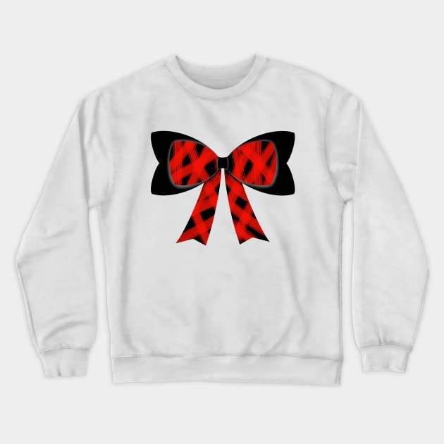 Red streaks bow Crewneck Sweatshirt by tothemoons